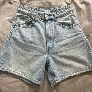 Zara high waisted long shorts